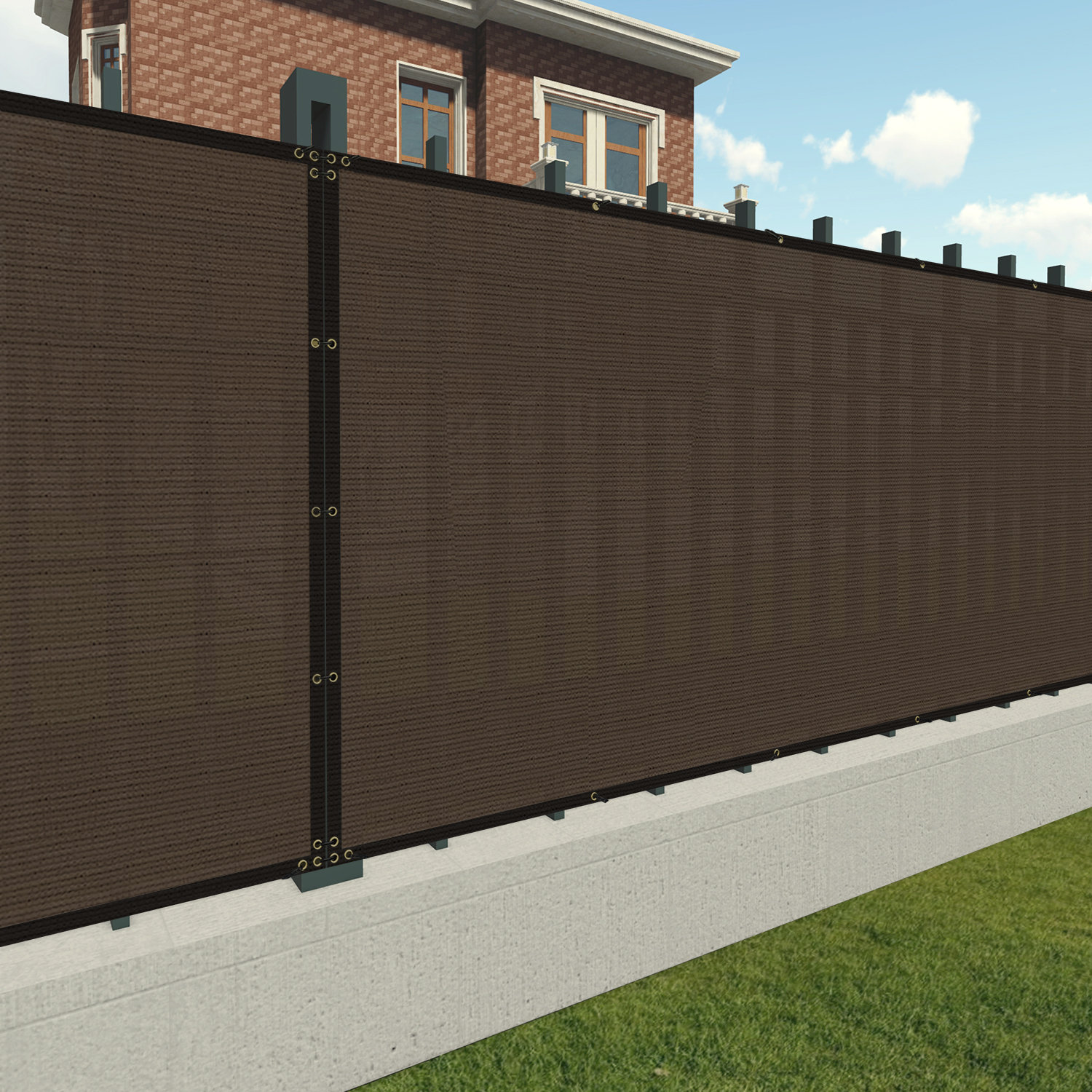 Patio 12 ft. H x 137 ft. W Polyethylene Privacy Screen Patio 12 ft. H x 137 ft. W Polyethylene Privacy Screen